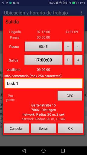 Saza: Control hora GPS empresa screenshot 3