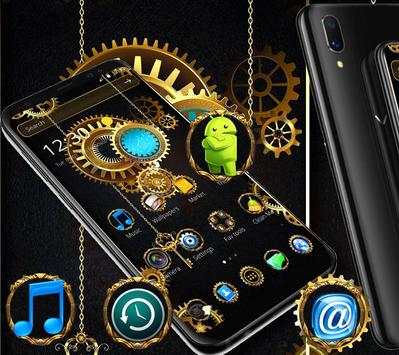 Golden Machine Launcher Theme screenshot 1