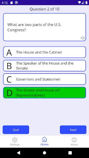 US Citizenship Test App 2022 скриншот 5