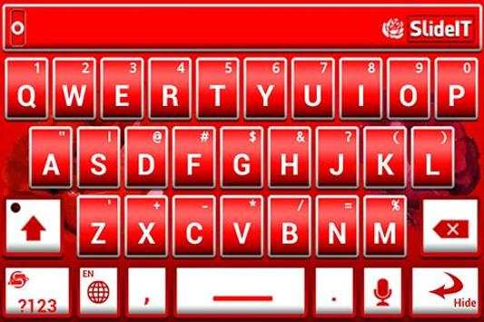 SlideIT Red Rose Skin screenshot 4