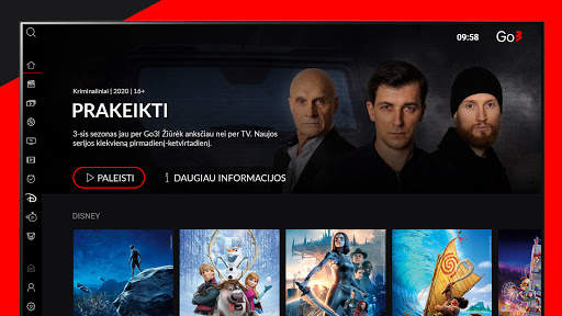 Go3 Lietuva (Android TV) screenshot 1