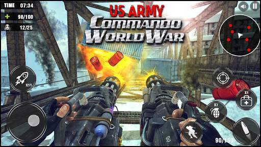 US Army Commando World War Gunner Special Forces screenshot 1