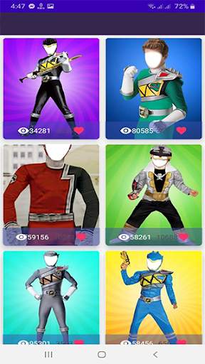 Costume editor for rangers : suite photo montage screenshot 3