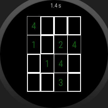 Sudoku Wear - Sudoku 4x4 for watch with Wear OS screenshot 8