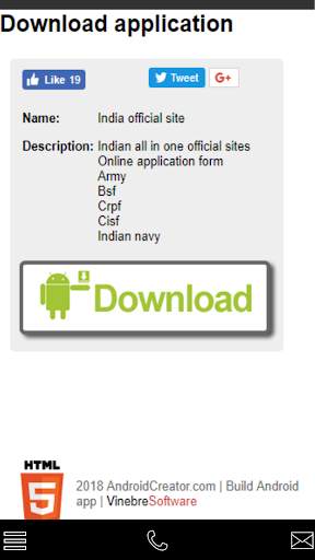 Indian official sites screenshot 1