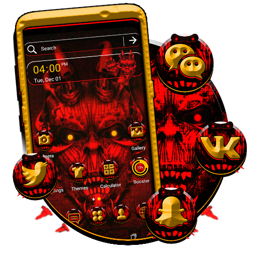 Red Evil Launcher Theme أيقونة