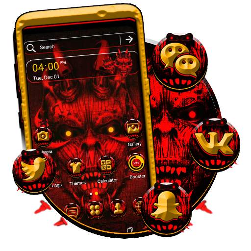 Red Evil Launcher Theme 1.0