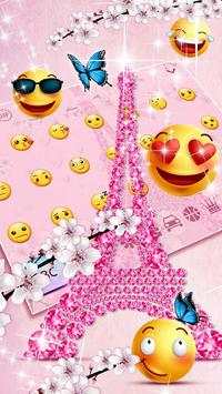 Girly Paris keyboard theme screenshot 3