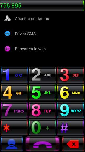 THEME BLACK COLORS EXDIALER screenshot 2