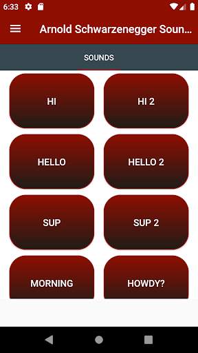Arnold Schwarzenegger Soundboard screenshot 1