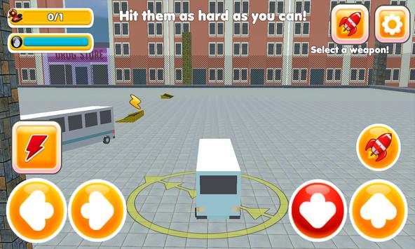 Blocky Bus Battle: Holo Rider 3D screenshot 4