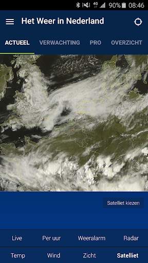 Weather in Holland: the app screenshot 2