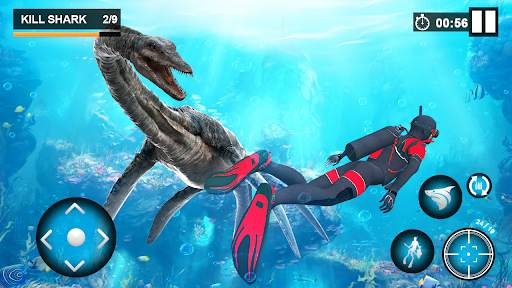 Dino Shark Hunting Shark Games screenshot 1