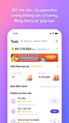 Bling Story: Giải trí nhận quà screenshot 2