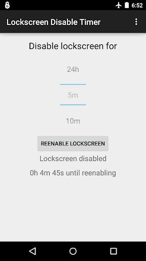 Screen Lock Disable Timer screenshot 2