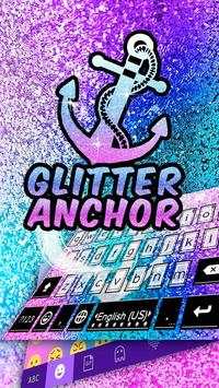 Glitter Anchor Kika Keyboard स्क्रीनशॉट 1