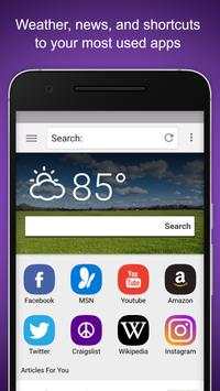 Comet Browser screenshot 1