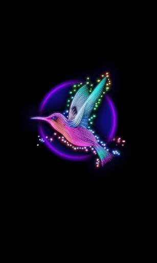 Neon Animal HD Wallpaper Background screenshot 1
