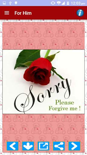 Sorry Cards & Picture Messages screenshot 3