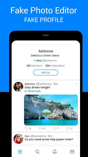 Fake Tweet Photo Editor - Fake Profile Maker 5 تصوير الشاشة