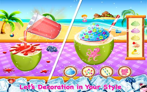 Coconut Milkshake Maker - Beach Party Cooking Game screenshot 8