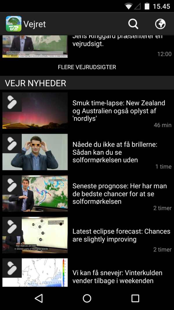 TV 2 Vejret screenshot 2