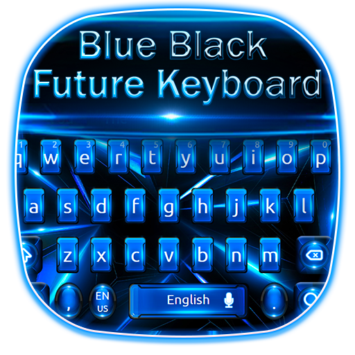 Blue Black Future Keyboard icon