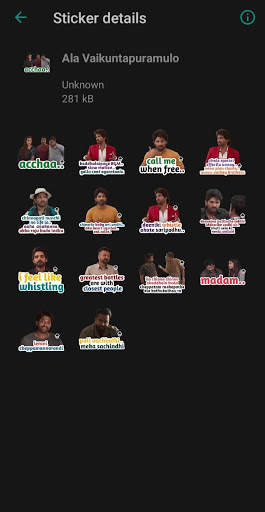 Telugu Movie Stickers-Latest cinema and dialogues screenshot 2