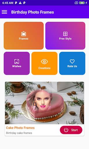 Birthday Photo Frames Editor screenshot 1