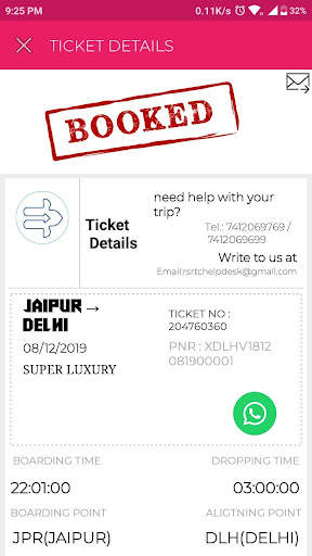 RSRTC RESERVATION APP screenshot 8