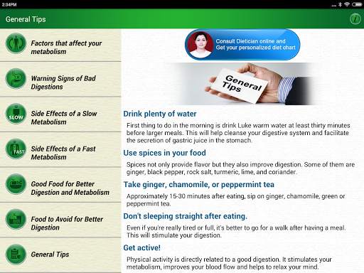 Healthy Digestion Foods Metabolism Nutrition Diet screenshot 16