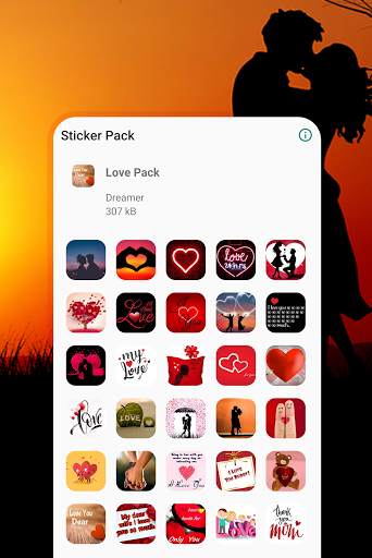 Best Romantic Love Stickers for WhatsApp screenshot 2