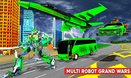 Army Bus Robot:Flying Car Game screenshot 5