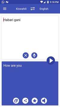 Swahili English Translator screenshot 1
