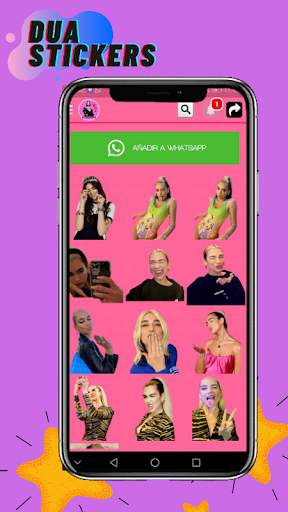Dua Lipa Stickers for WhatsApp Fans Free screenshot 4