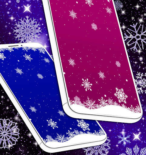 Ice Snowflakes Wallpapers ❄️Snow Live Wallpaper screenshot 3