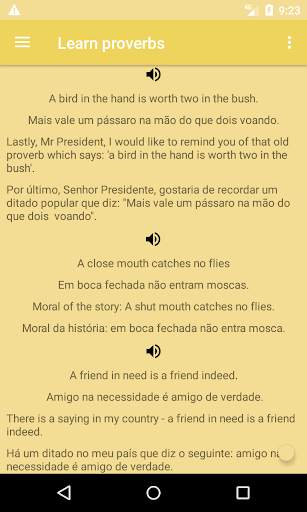 Aprenda provérbios em inglês screenshot 2
