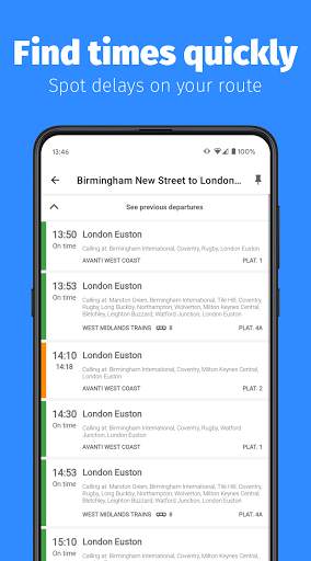 Train Track - UK Train Times скриншот 1