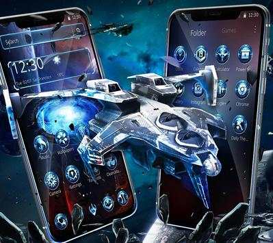 Galaxy Tech Spacecraft Theme screenshot 3