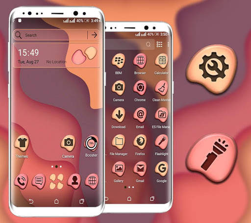 Simple Waves Launcher Theme screenshot 1