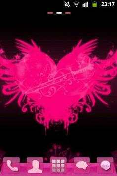 GO Launcher EX Hearts Theme screenshot 1