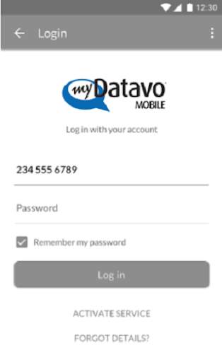 myDatavo Mobile screenshot 1
