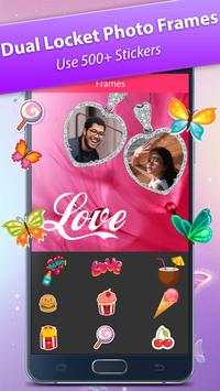 Dual Love Locket Photo Frames - Love Photo Editor 4 تصوير الشاشة