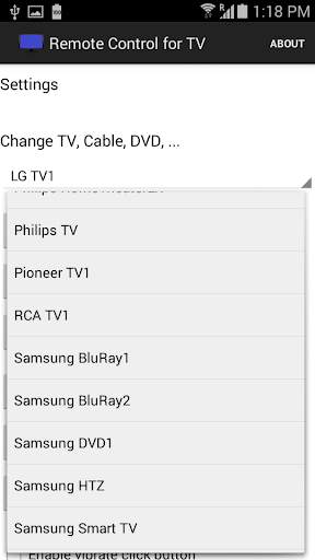 Remote Control for TV - Cable screenshot 2