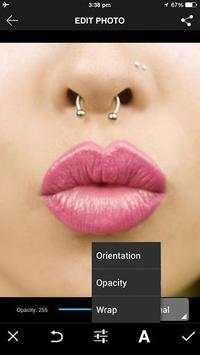 Piercing Camera Photo editor screenshot 2