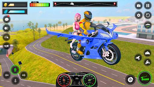 Flying Bike Race - Bike Games screenshot 2