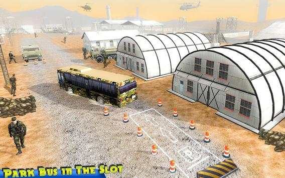 Drive Army Bus Parking Base Duty screenshot 3