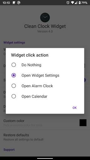 Clean Clock Widget screenshot 5