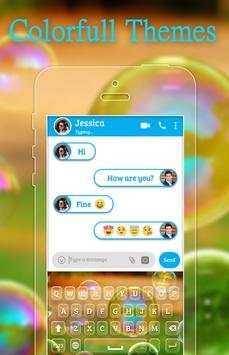 Bubble Keyboard Theme 1 تصوير الشاشة