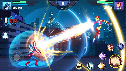 Stickman Superhero - Super Stick Heroes Fight screenshot 1